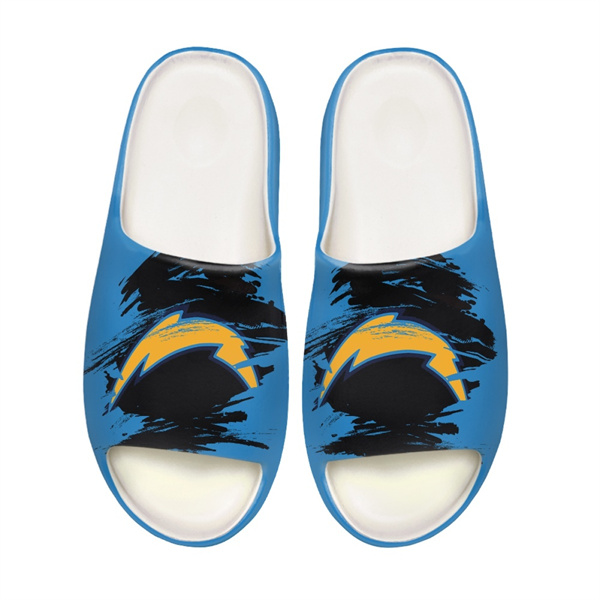 Men's Los Angeles Chargers Yeezy Slippers/Shoes 002